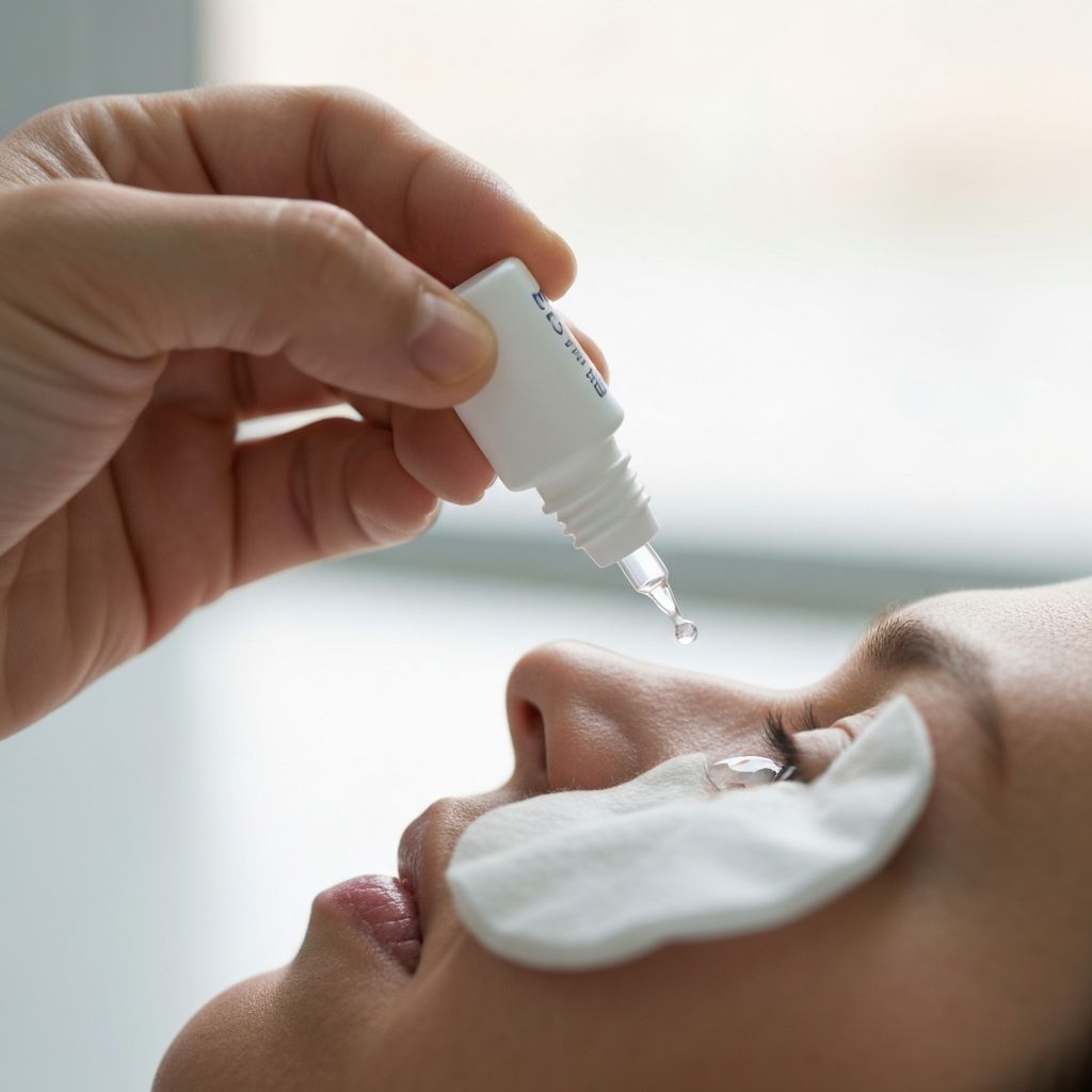 治療後のケアと点眼